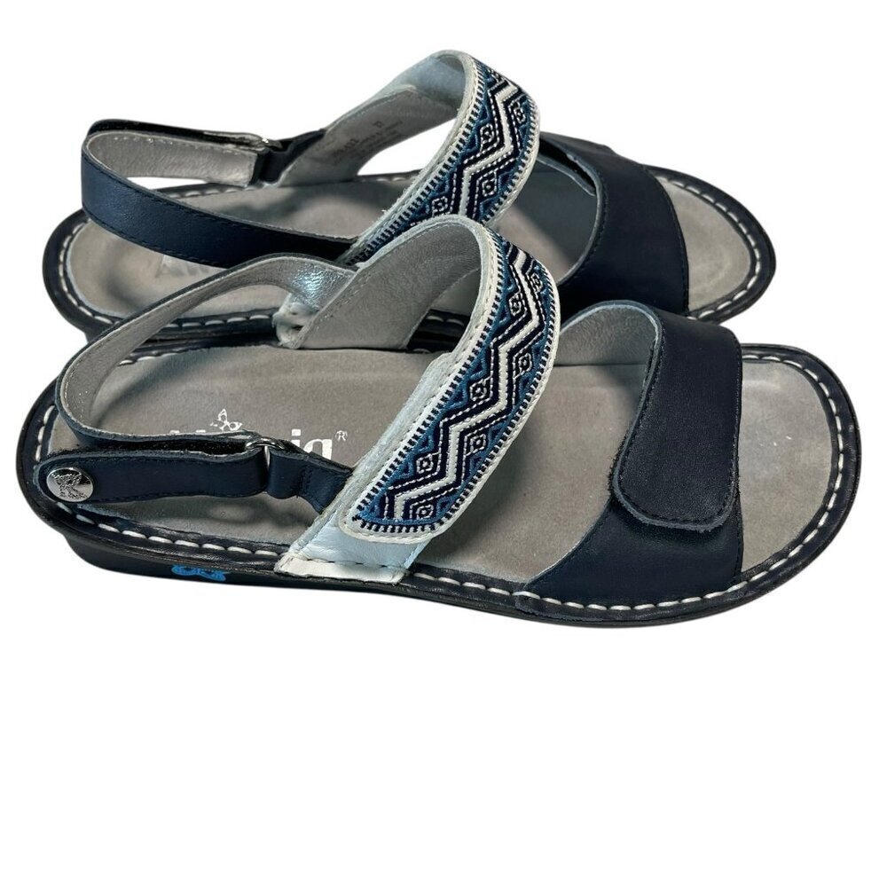 ALEGRIA Verona Blue Aztec by PG Lite Comfort Sandals VER-622 EU 37 US 6.5-7 NEW